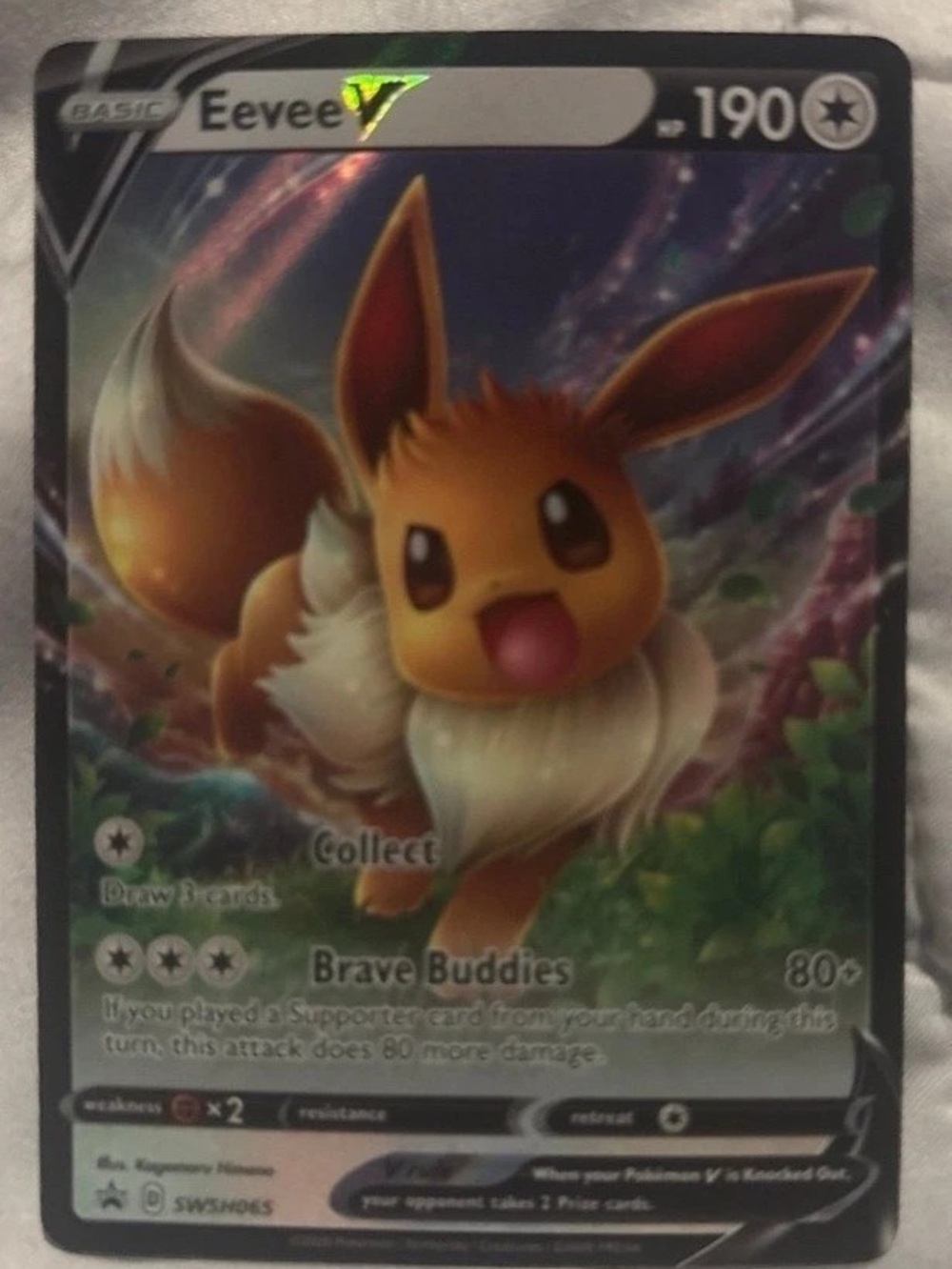 Pokémon Eevee ex 100 Trading Card Like New